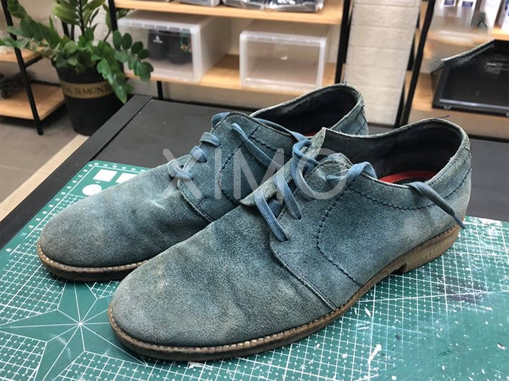 Dịch vụ nhuộm lại màu giày da lộn, da nubuck tại XIMO
