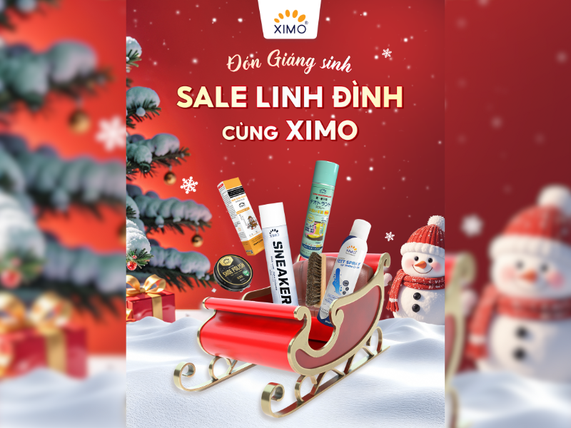 XIMO GIẢM GIÁ LỚN TOÀN BỘ SẢN PHẨM CHĂM SÓC GIÀY MÙA CUỐI NĂM