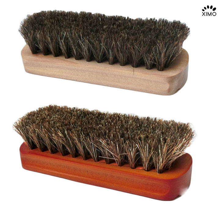 Bàn chải đánh giày lông ngựa đánh giày Horsehair cao cấp cỗ vừa (BCDG01)