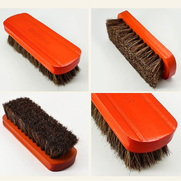 Bàn chải đánh giày lông ngựa đánh giày Horsehair cao cấp cỗ vừa (BCDG01)
