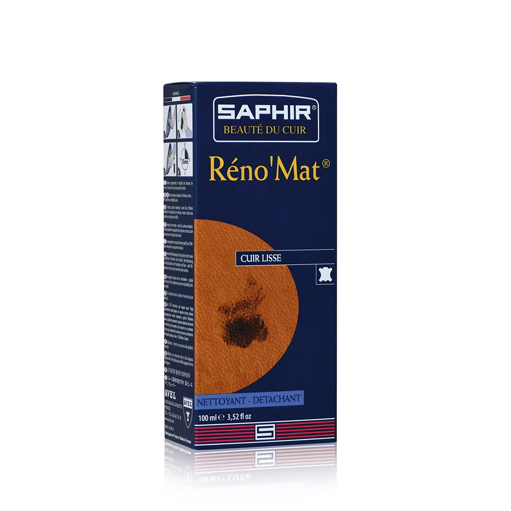 Dung dịch làm sạch giày da, tẩy xi cũ Renomat Saphir 100ml (XDG05)