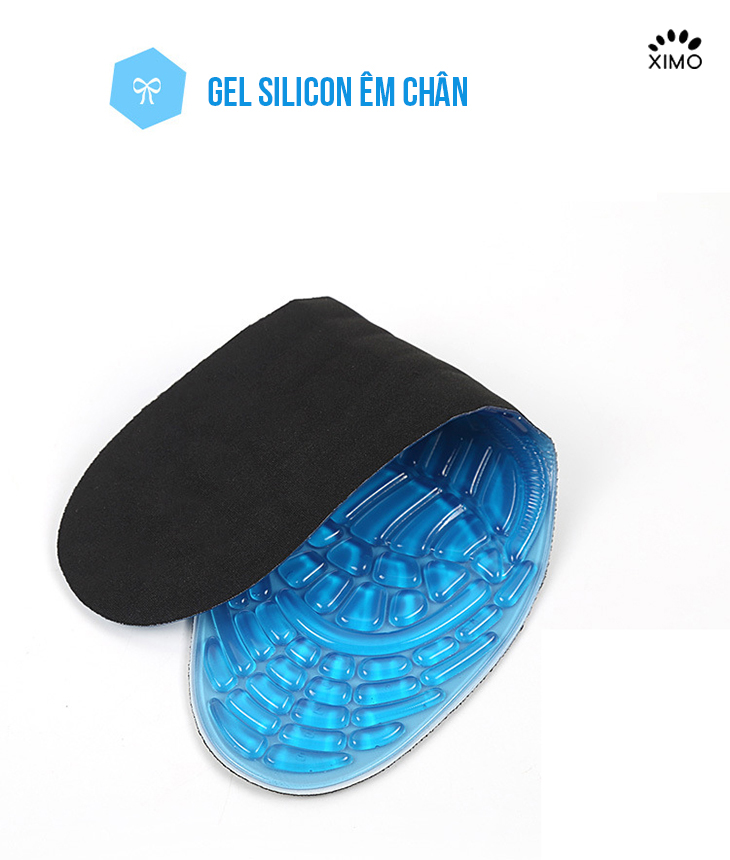 Lót giày êm chân massaging gel insoles cao cấp LGEC02
