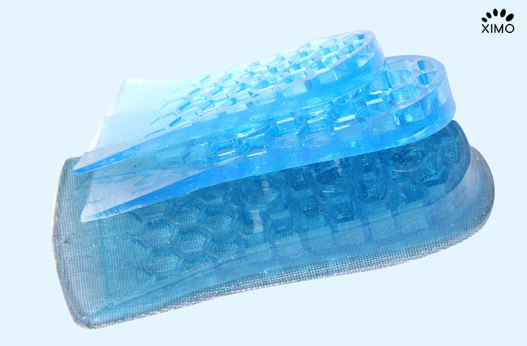 Lót giày tăng 4,5cm 3 nấc silicon nửa bàn loại L2 - Black (Bán Chạy)