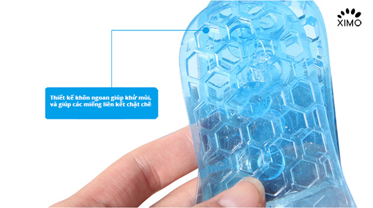 Lót giày tăng 4,5cm 3 nấc silicon nửa bàn loại L2 - Black (Bán Chạy)