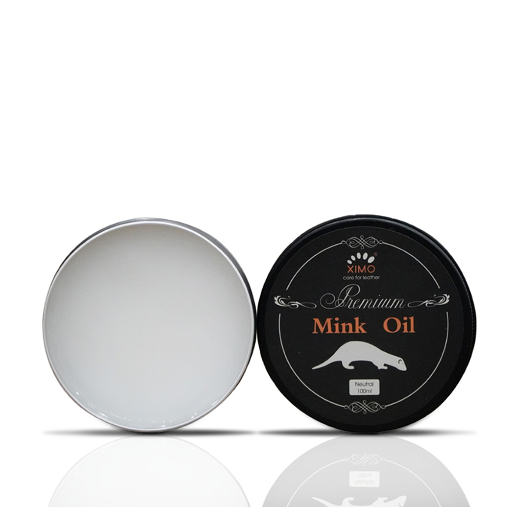 Mink oil mỡ chồn 100ml XIMO chuyên bảo dưỡng chăm sóc đồ da, phục hồi làm mới giày da, túi ví, áo da, ghế sofa XI01