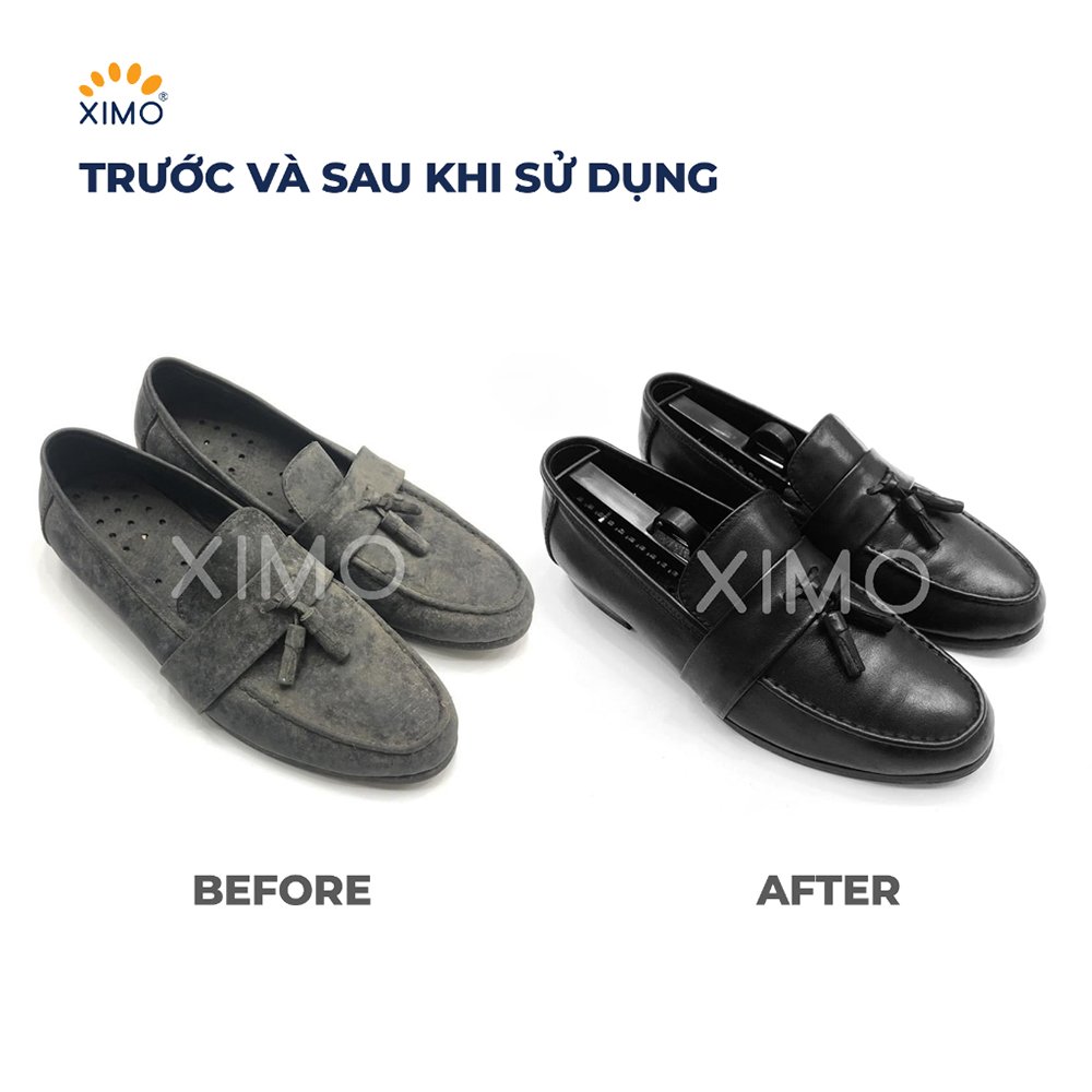 Xi Đánh Giày Sáp Shoe Polish XIMO Đen, Không Màu, Nâu Đủ Màu Chính Hãng XI08