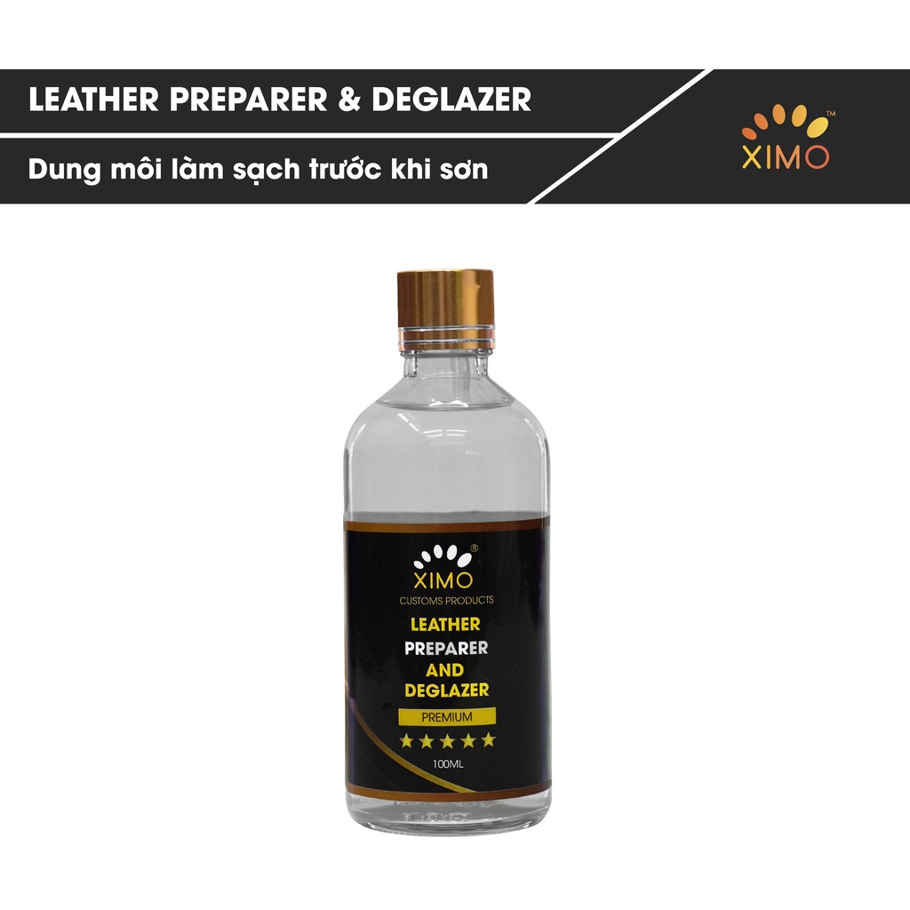 Dung môi làm sạch, loại bỏ tạp chất bề mặt trước khi sơn Ximo Leather Preparer & Deglazer Premium 100ml XI17