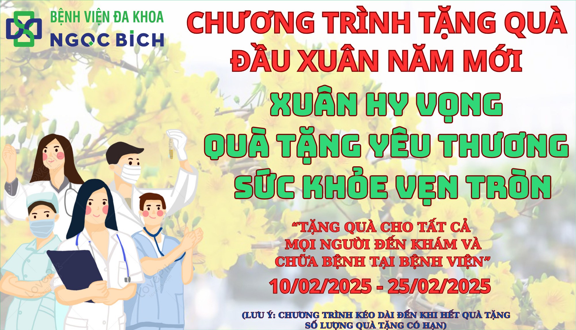 XUÂN HY VỌNG - QUÀ TẶNG YÊU THƯƠNG - SỨC KHỎE VẸN TRÒN