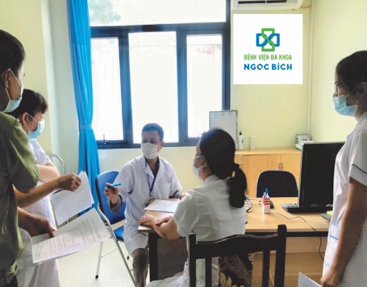 Tiêm phòng Covid-19 cho cán bộ,nhân viên BVDK Ngọc Bích