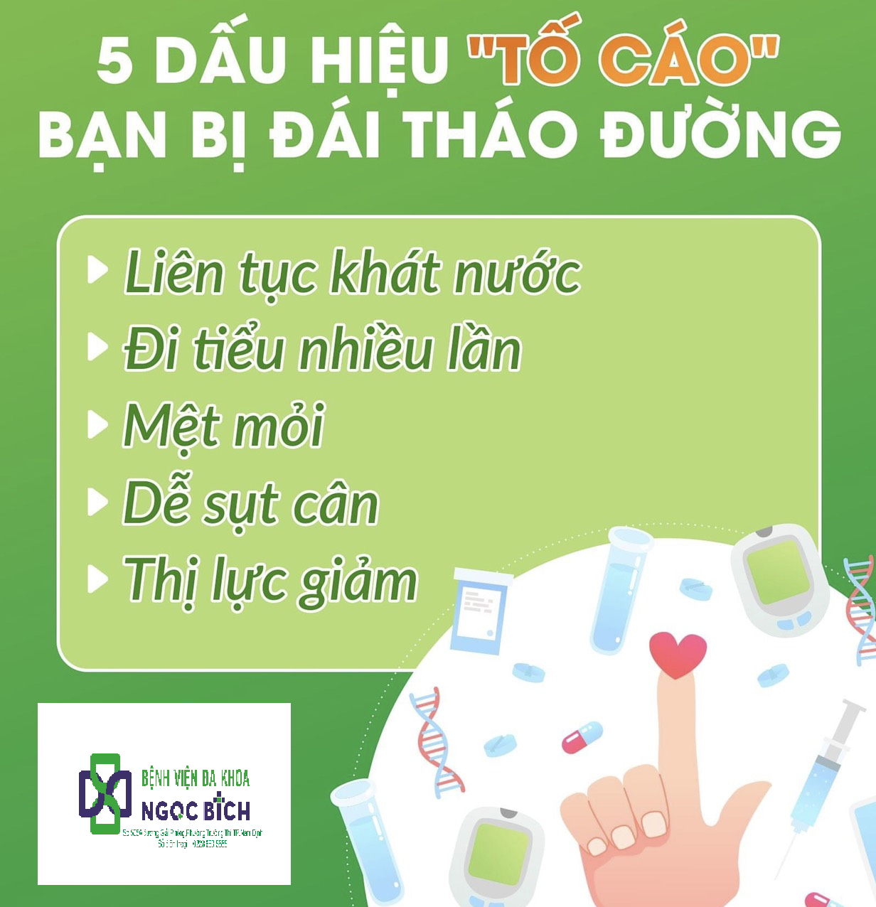 5 Dấu hiệu tố cáo bạn có thể bị đái tháo đường