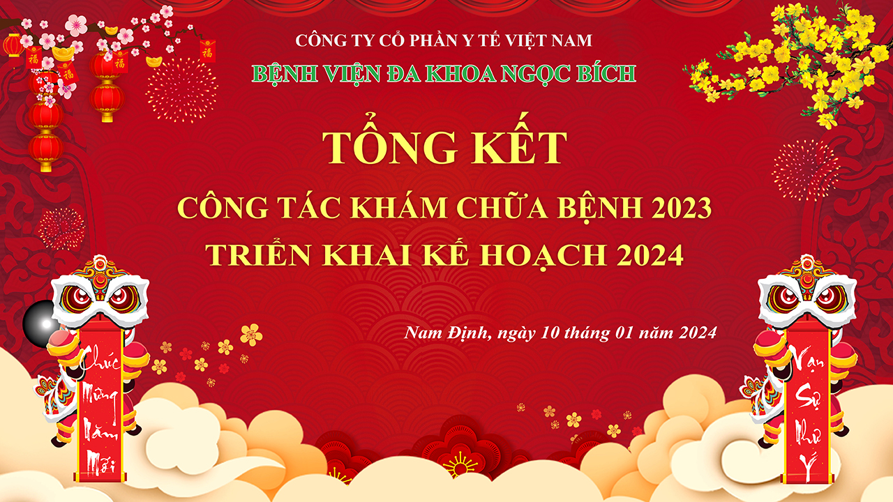 HỘI NGHỊ TỔNG KẾT CÔNG TÁC KHÁM CHỮA BỆNH NĂM 2023 VÀ TRIỂN KHAI KẾ HOẠCH NĂM 2024