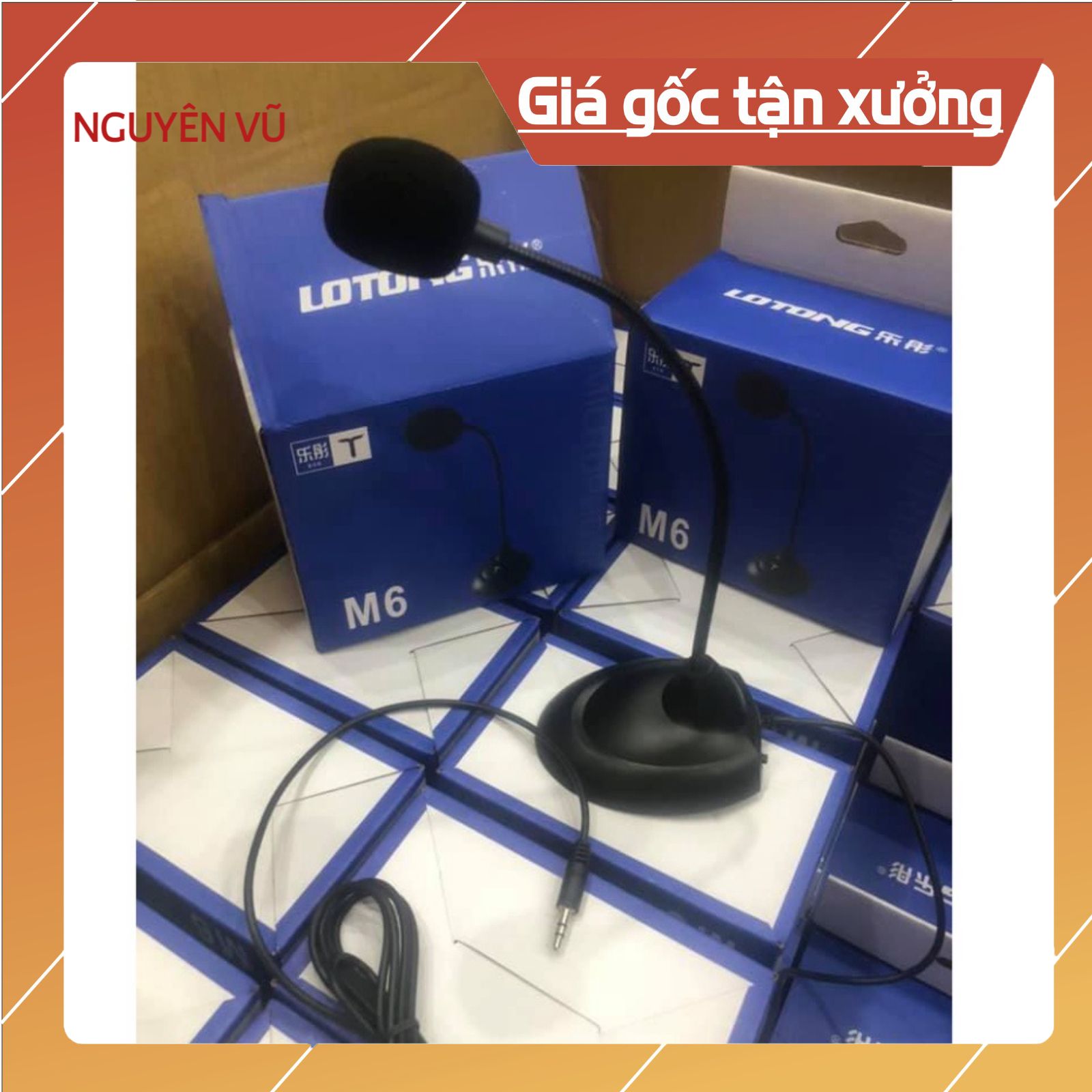 Microphone Salar M6 - Micro Thu Âm Dùng Cho Máy Tính - Mic học online