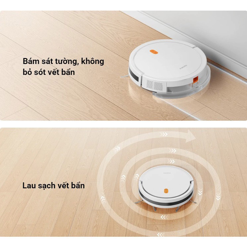 Robot hút bụi lau nhà Xiaomi Vacuum E5 (Đen + Trắng)