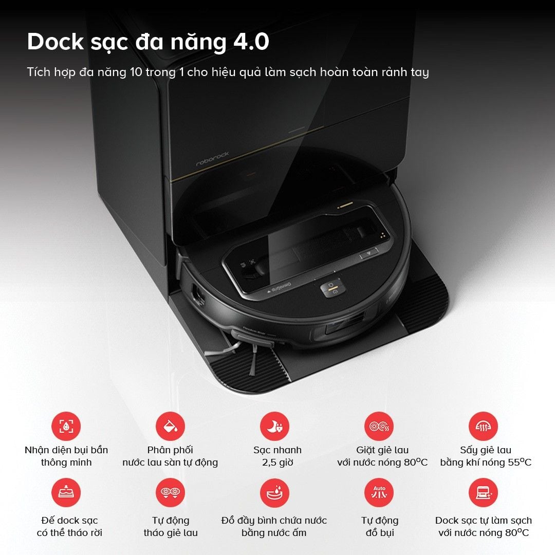 Robot Hút Bụi Lau Nhà Roborock Saros Z70
