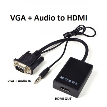 Cáp chuyển đổi từ VGA sang HDMI có âm thanh