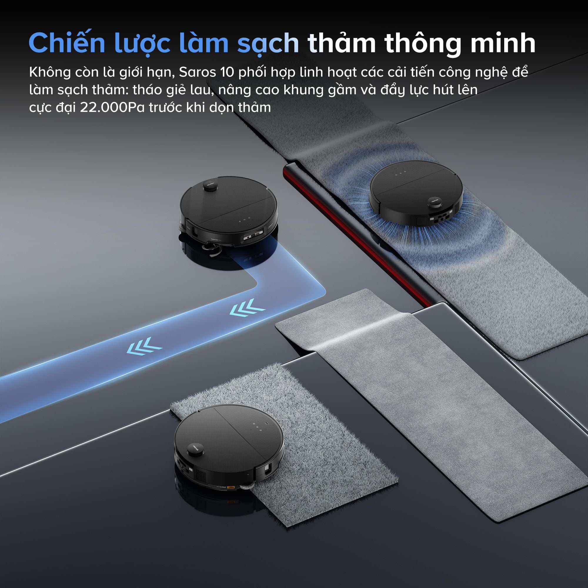 Robot Hút Bụi Lau Nhà Roborock Saros 10