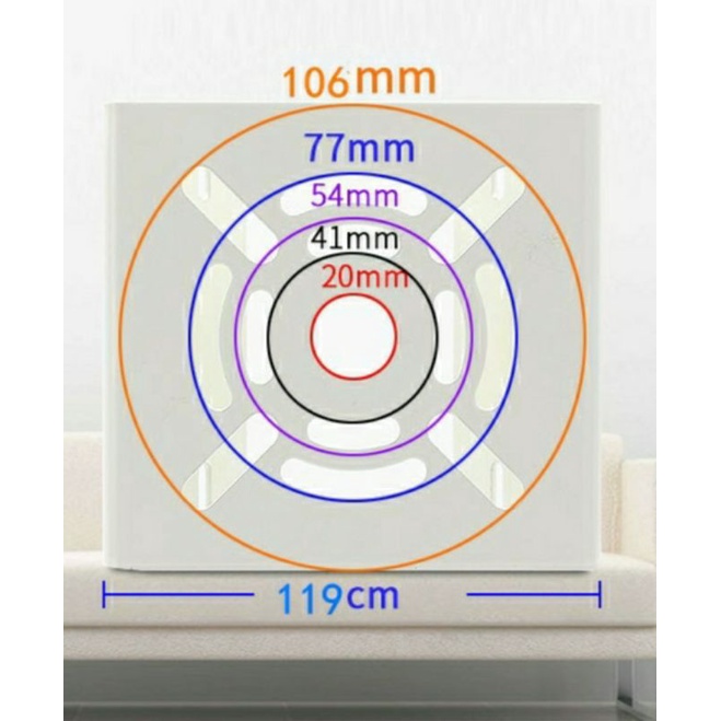 Bích bắt cột sắt gắn camera , mặt bích bắt cột gắn chân đế camera 12x11cm