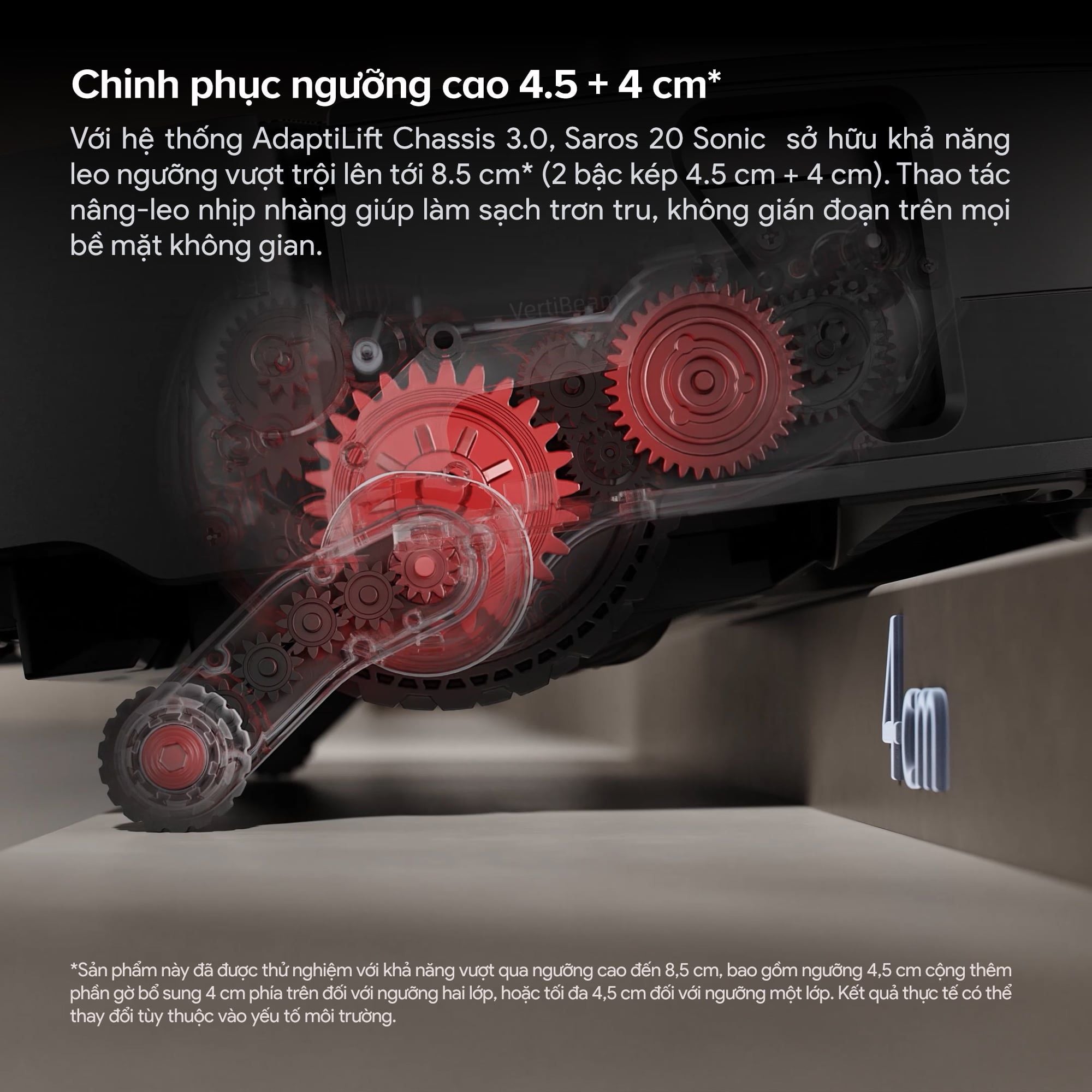 Robot Hút Bụi Lau Nhà Roborock Saros 20 Sonic