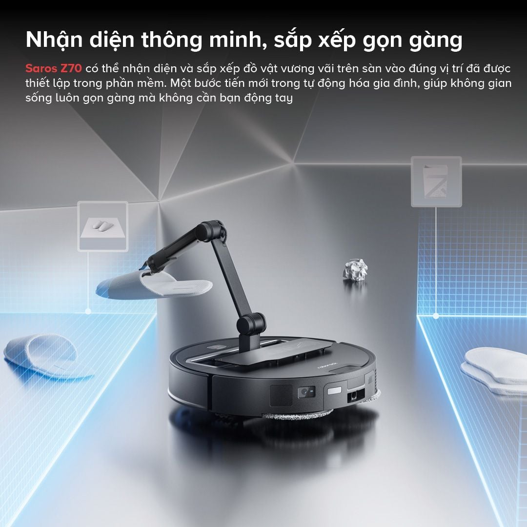 Robot Hút Bụi Lau Nhà Roborock Saros Z70