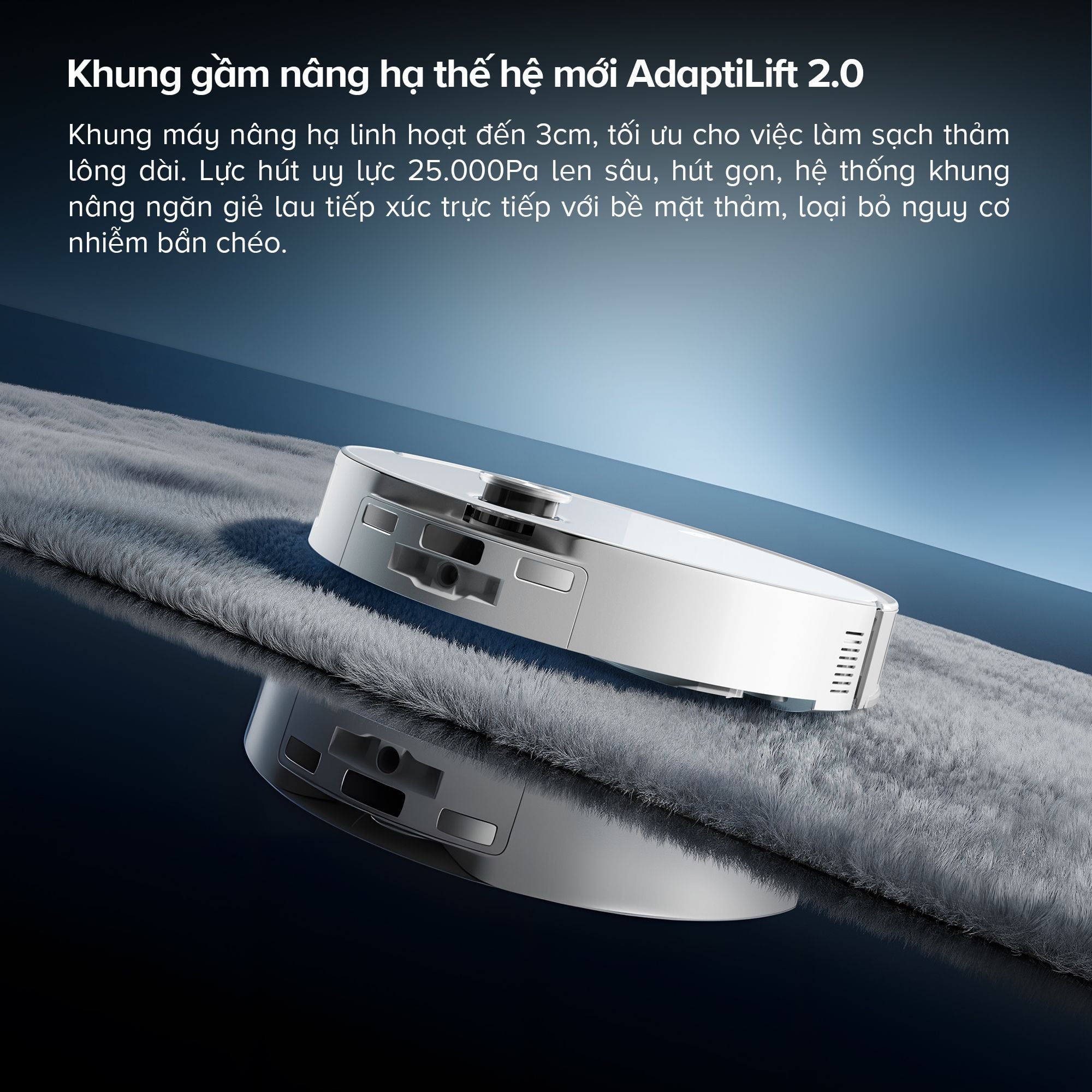 Robot Hút Bụi Lau Nhà Roborock Qrevo Curv 2 Pro