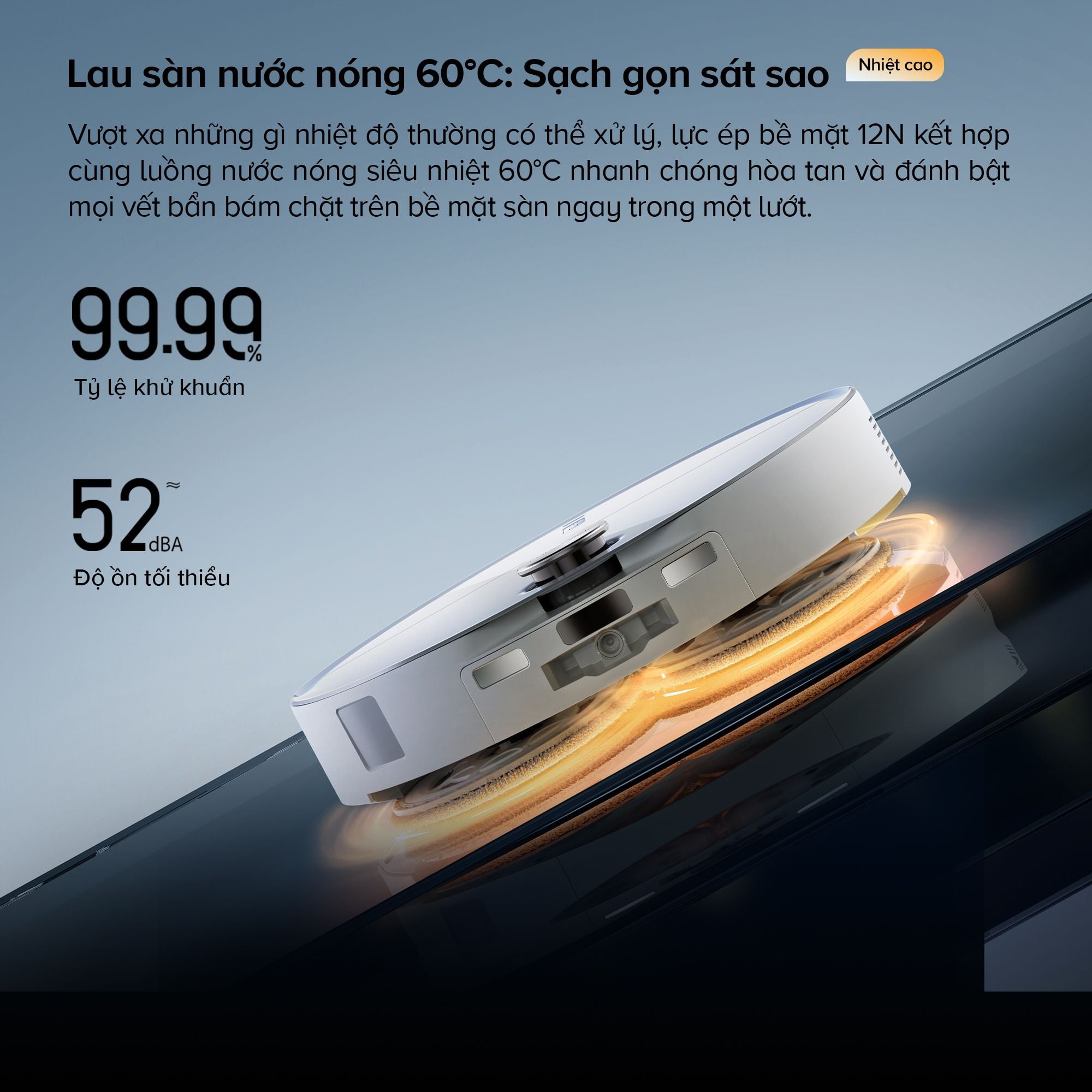 Robot Hút Bụi Lau Nhà Roborock Qrevo Curv 2 Pro