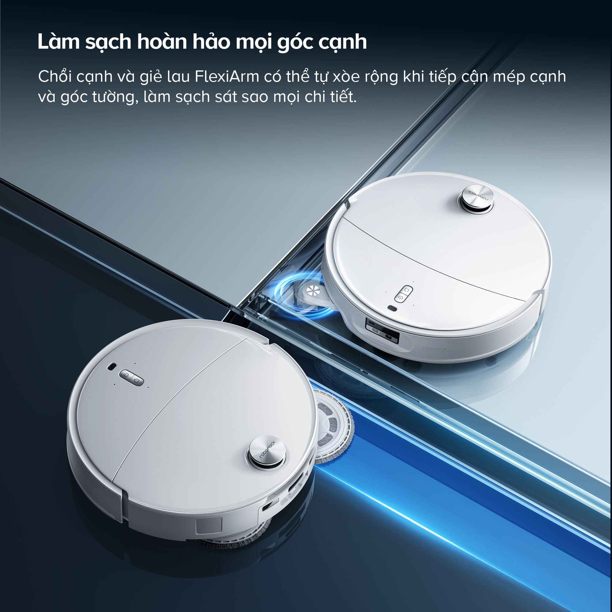 Robot Hút Bụi Lau Nhà Roborock Qrevo Curv 2 Pro