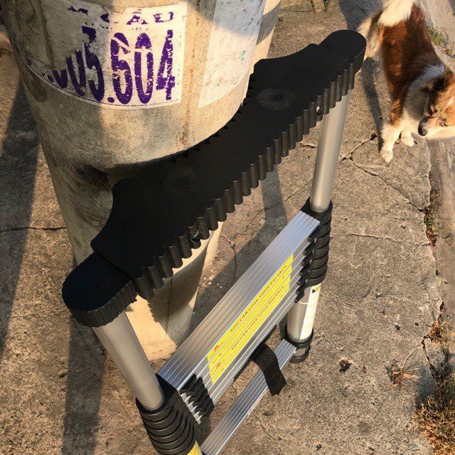 Ốp chống trượt thang nhôm rút đơn - ốp cao su chống trượt cho thang rút đơn leo trụ điện, leo cây, phụ kiện thang nhôm