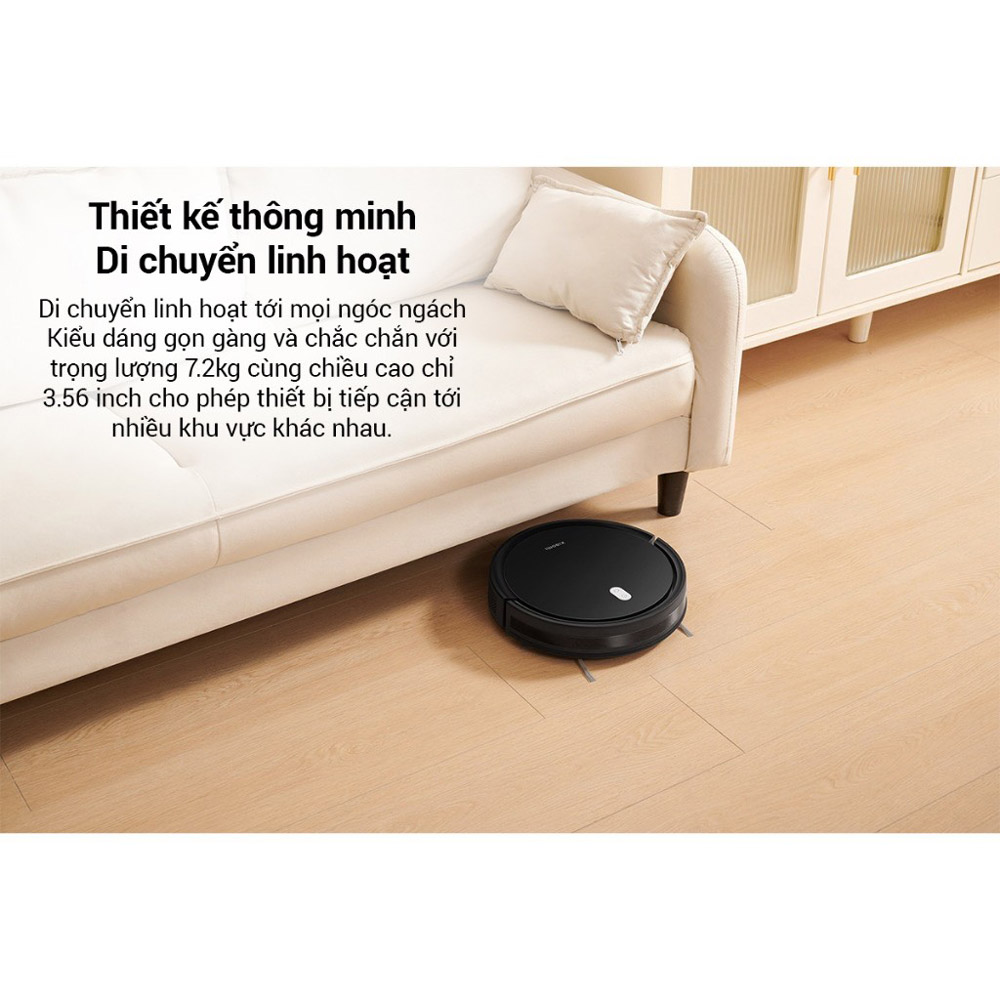 Robot hút bụi lau nhà Xiaomi Vacuum E5 (Đen + Trắng)