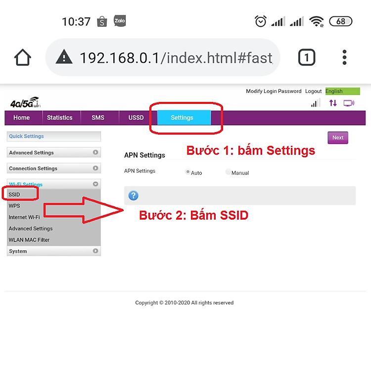 Phát wifi từ sim 4G LTE CPE RS980+ Tích hợp 4 cổng WAN/LAN - Dùng nguồn trực tiếp 12V hoặc 5V (trắng)
