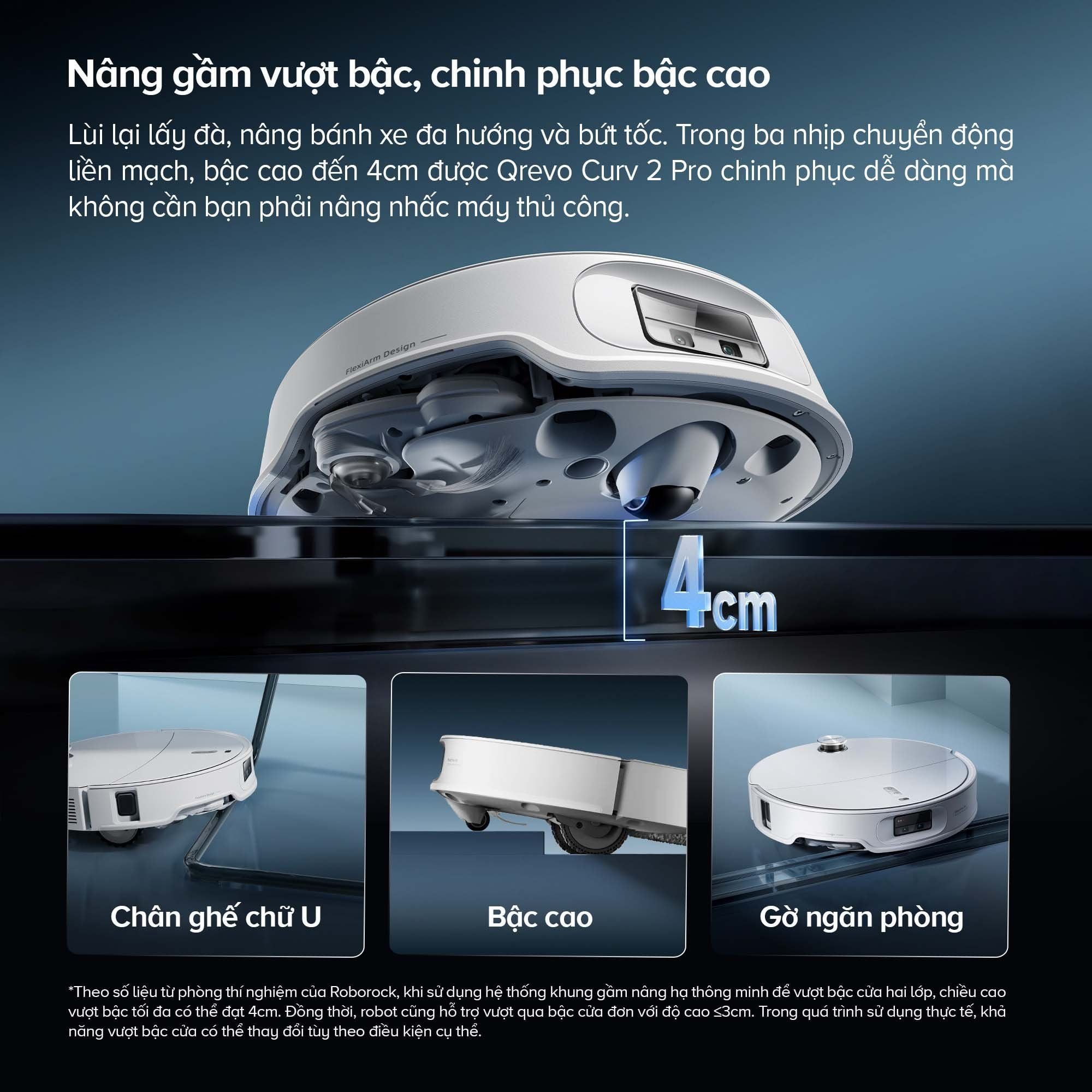 Robot Hút Bụi Lau Nhà Roborock Qrevo Curv 2 Pro