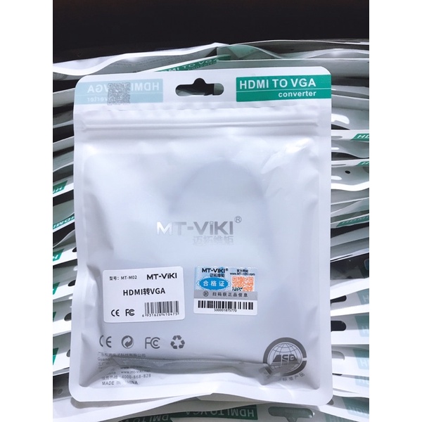 Cáp Chuyển Đổi Tín Hiệu HDMI sang VGA VIKI Dài 20cm Cho PC, Laptop, Máy Chiếu
