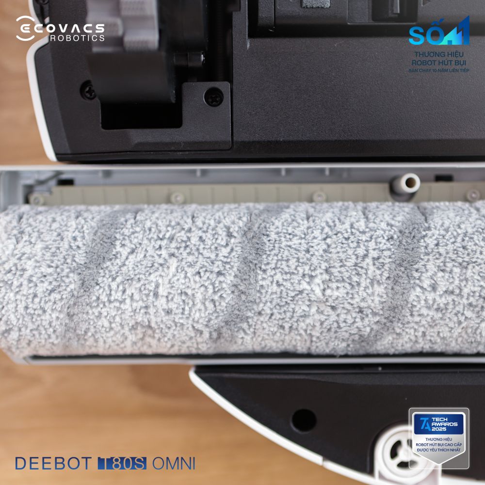 Robot hút bụi Ecovacs Deebot T80s Omni | Lực hút 24.800 Pa