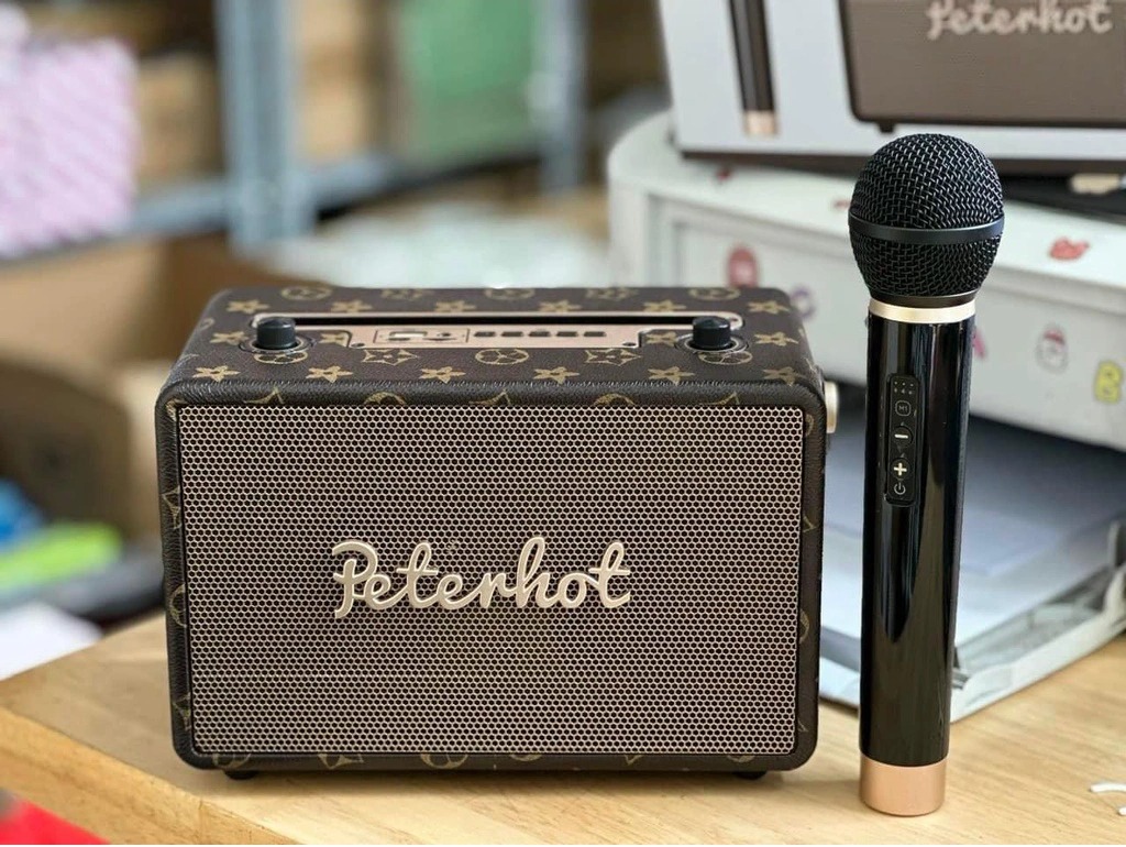 Loa Bluetooth Karaoke Mini Peterhot A106W
