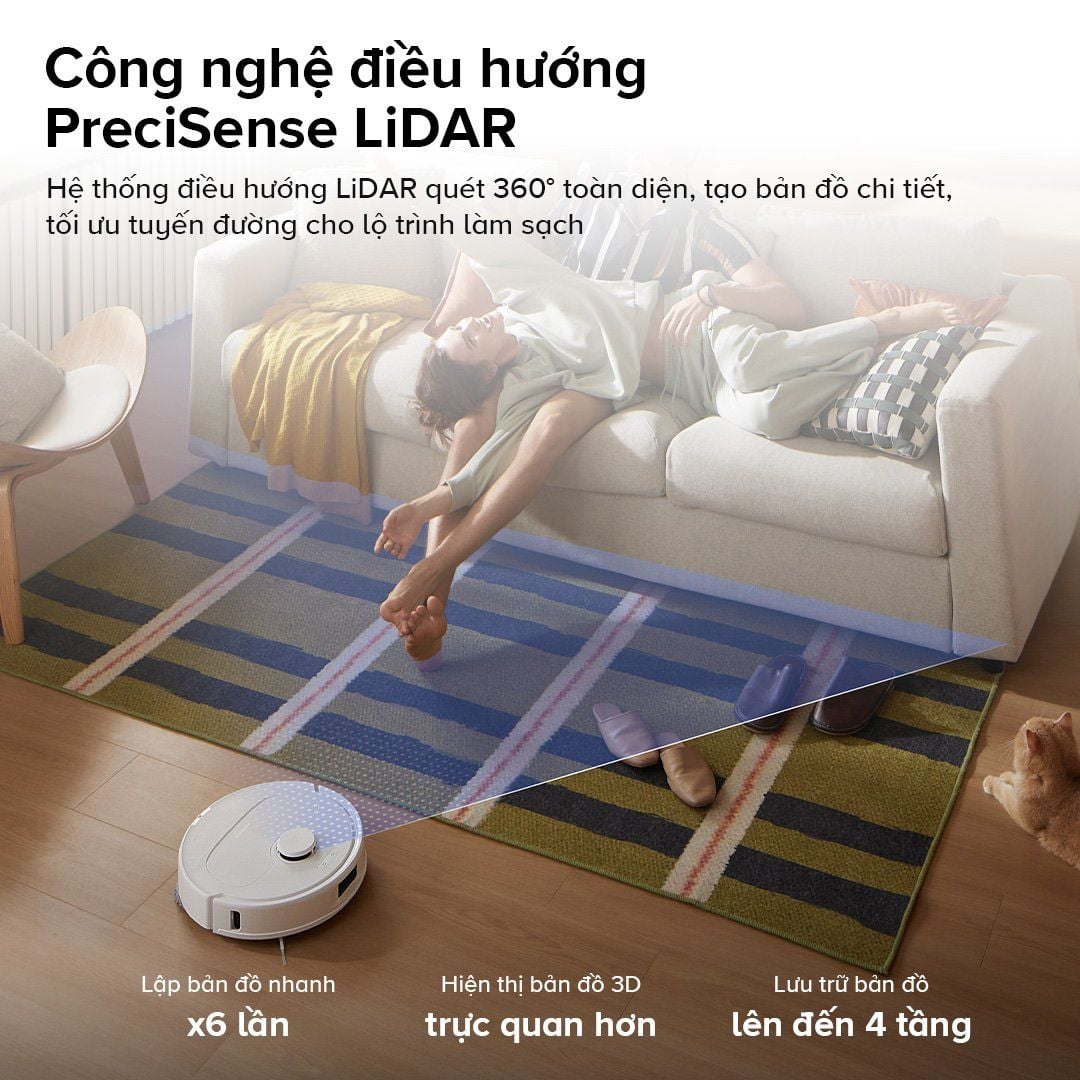 Robot Hút Bụi Lau Nhà Roborock Qrevo C Pro