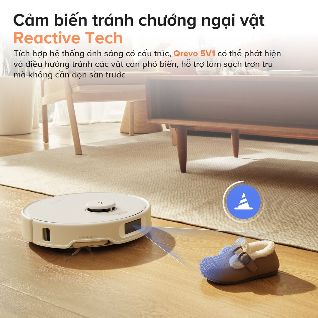 Robot hút bụi lau nhà Roborock Qrevo EdgeT