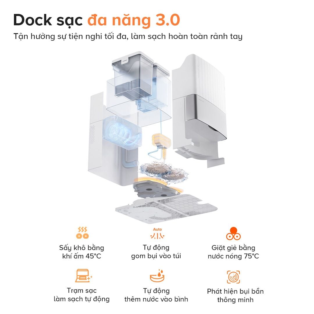 Robot hút bụi lau nhà Roborock Qrevo EdgeT
