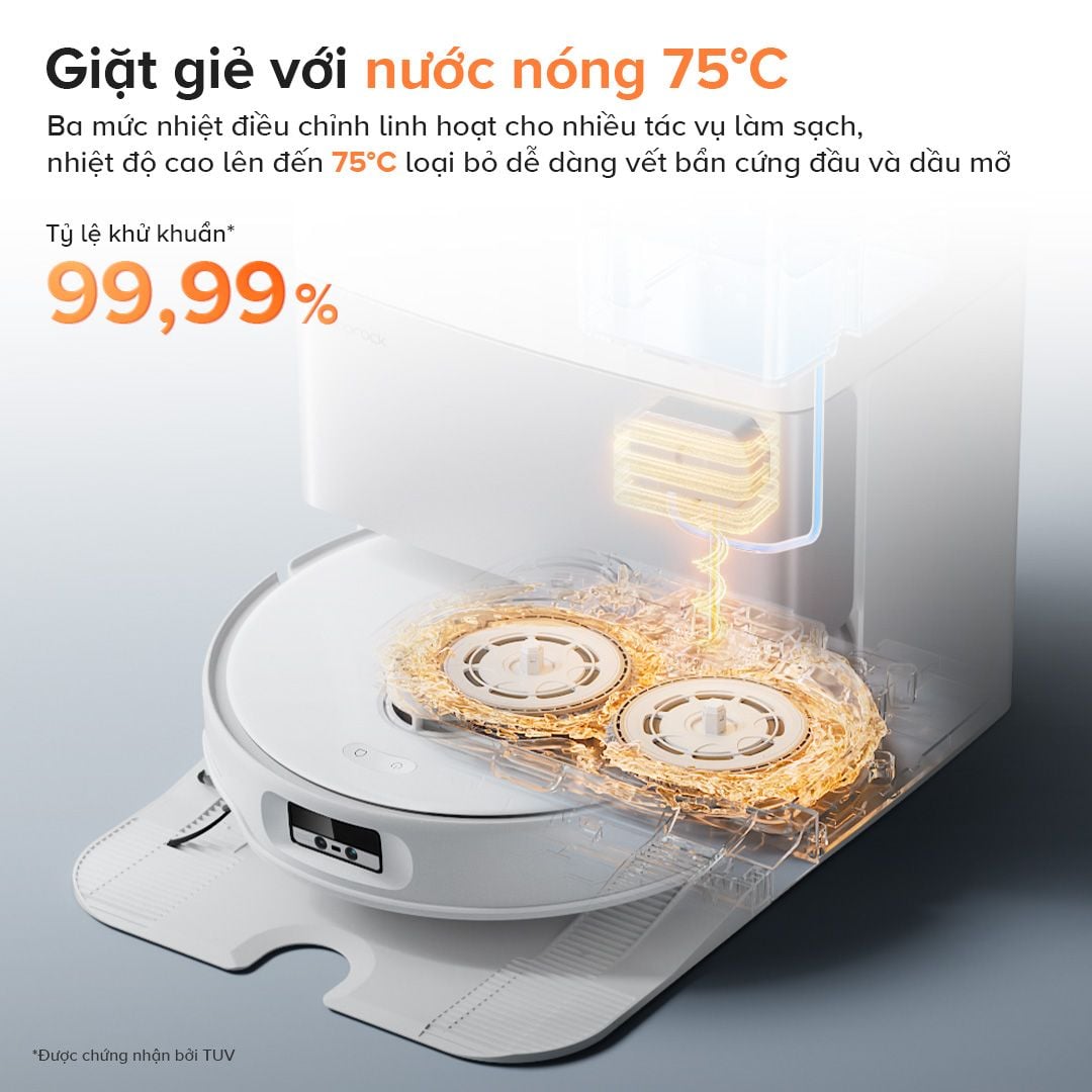 Robot Hút Bụi Lau Nhà Roborock Qrevo Edge 5V1