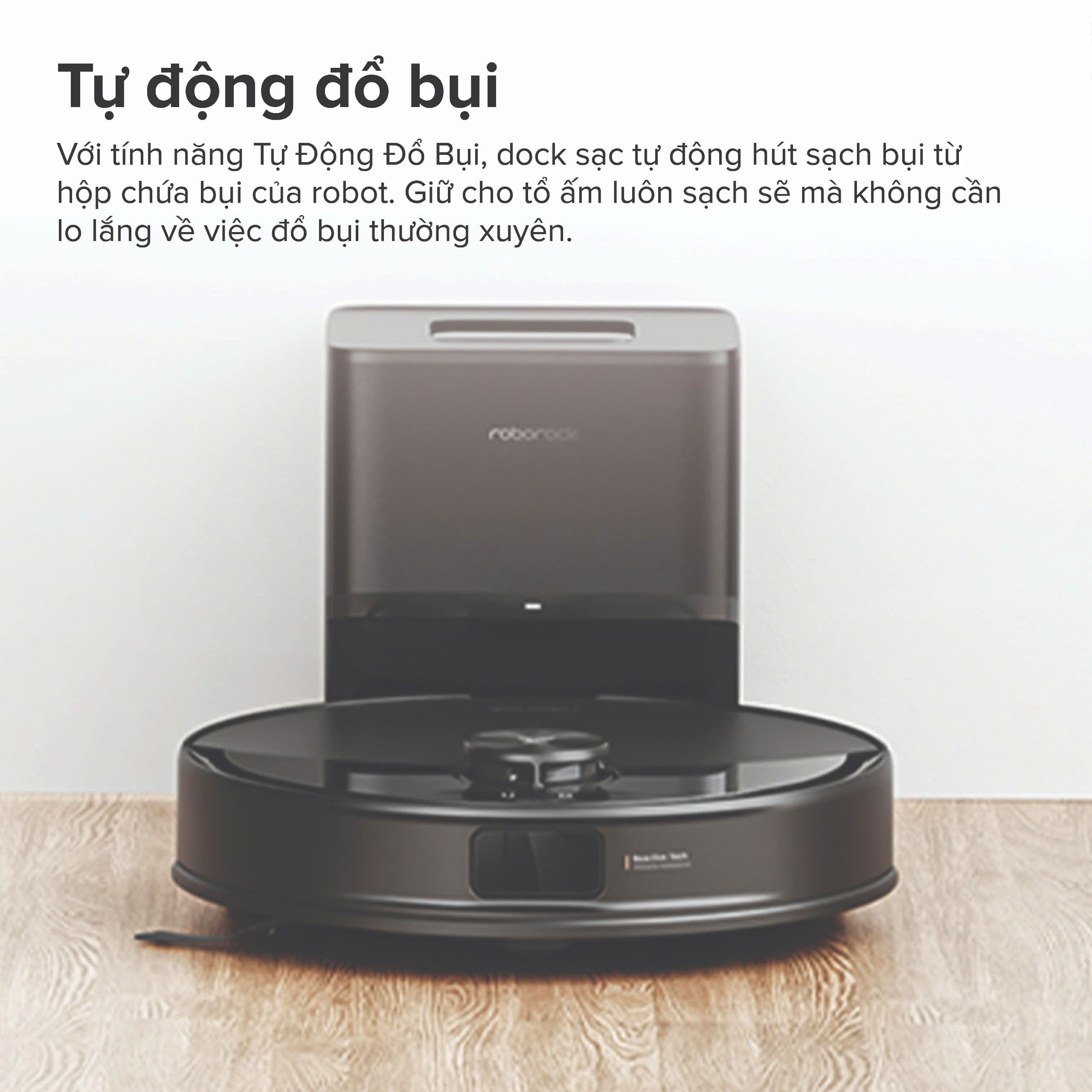 Robot hút bụi lau nhà Roborock Q10 VF+ Đen