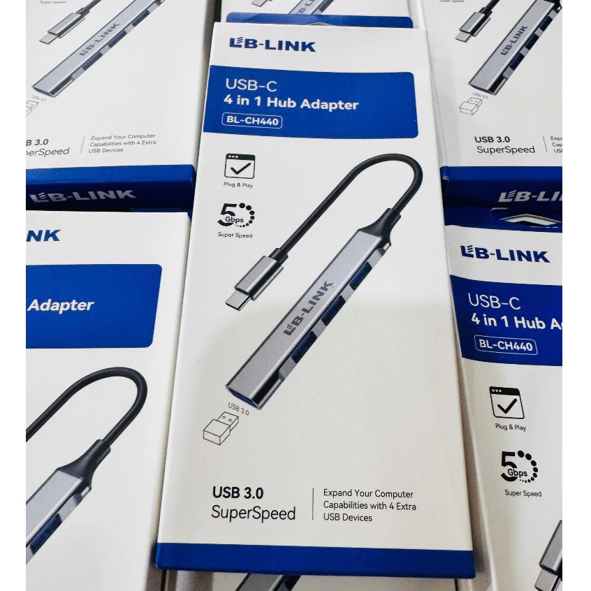 Bộ chuyển đổi LB - Link BL-CH440 Type C to USB 3.0,cho Laptop PC máy tính bàn