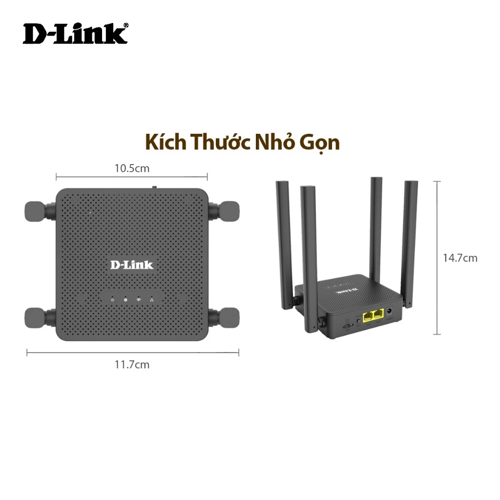 Bộ Phát WiFi Di Động D-Link DWR-M905 4G LTE Chuẩn N300Mbps Dùng SIM Hỗ Trợ Chuyển Đổi Đường Truyền