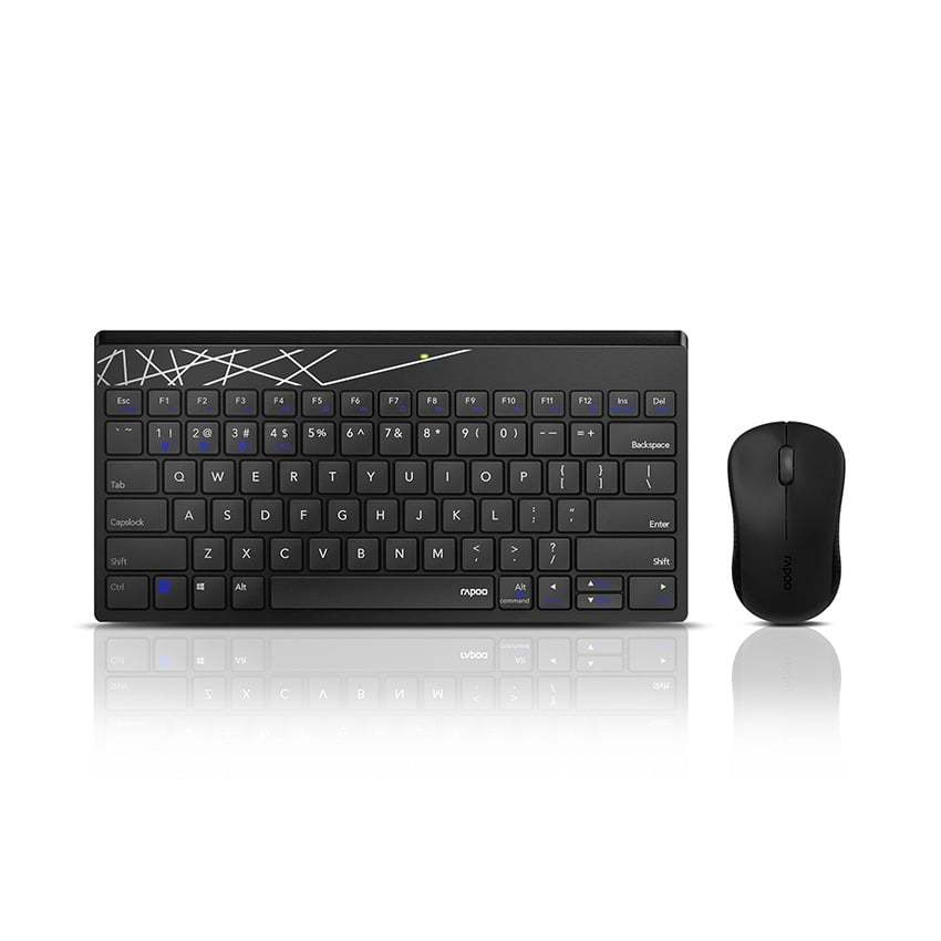 Combo Bàn phím + Chuột không dây Rapoo 8000M (USB/Bluetooth)
