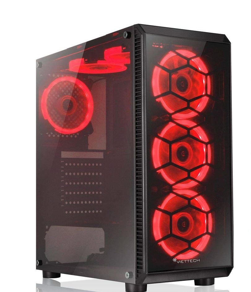 Vỏ case máy tính Viettech X16-Ventus X 2 mặt kính - Hàng chính hãng 100%