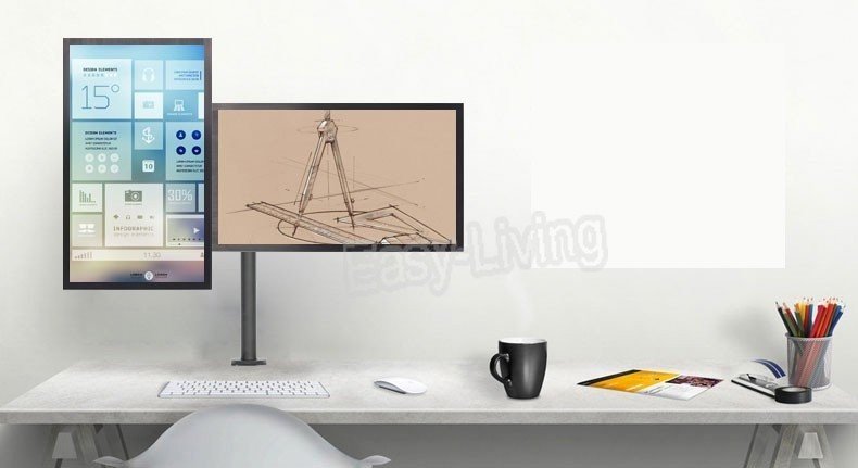 GIÁ ĐỠ 2 MÀN HÌNH MÁY TÍNH NORTH BAYOU F160 (17-27 INCH)