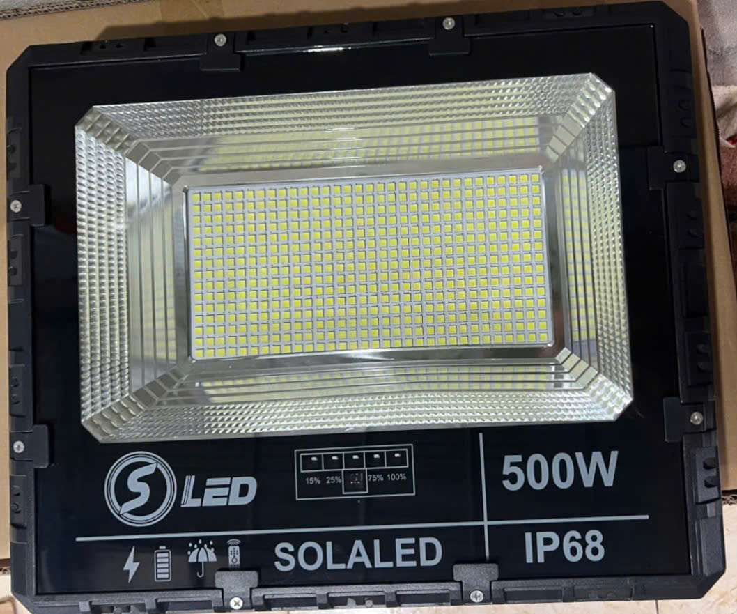 Đèn Đường Bàn Chải SOLARLED 200W - Đèn năng lượng mặt trời công suất 200w