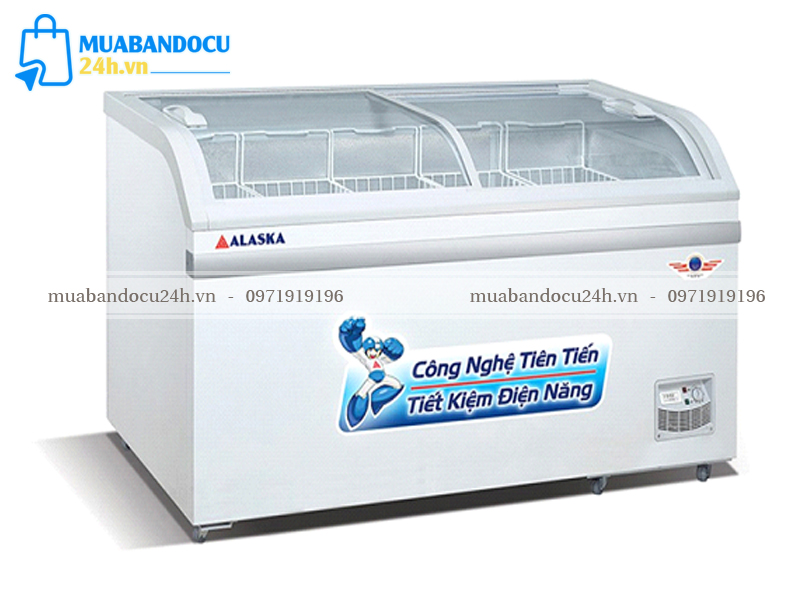 tủ đông mặt kính cũ