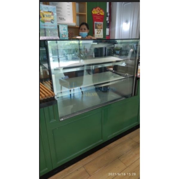 Tủ bánh sinh nhật Berjaya RCF12SB-2FB 1.5m NEW 95%