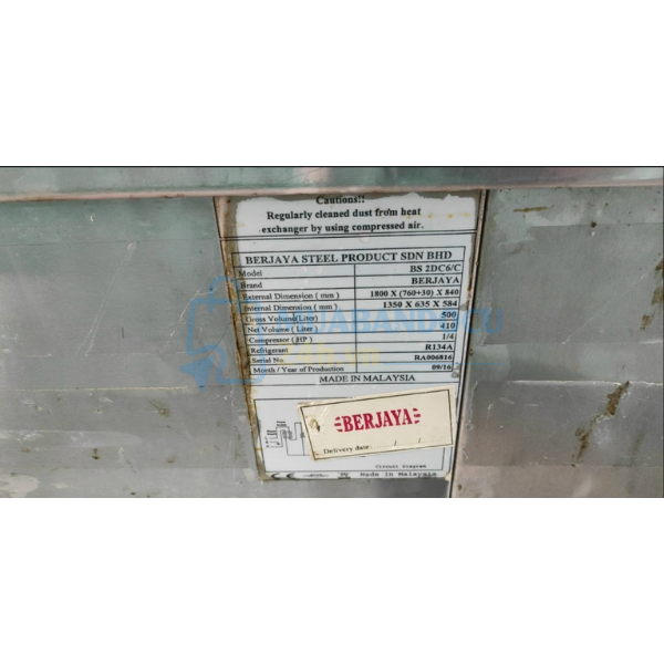 Tủ bàn mát Berjaya mặt kính B2D/C4/600-SM cũ