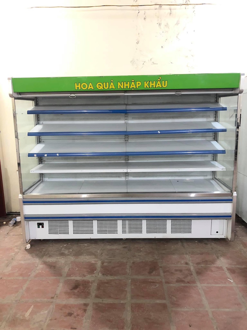Tủ Mát Trưng Bày Siêu Thị 2,5m, NEW 90%