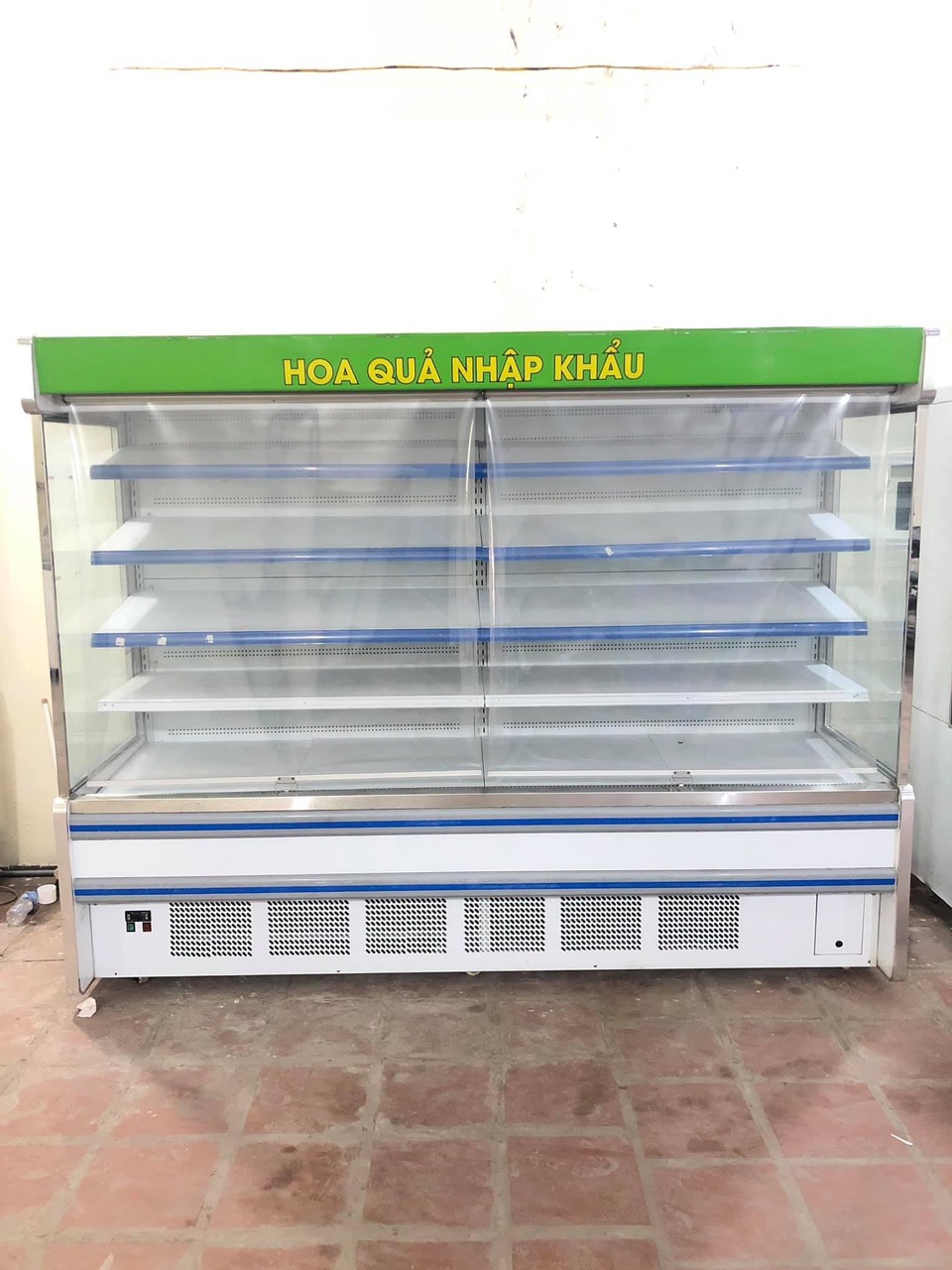 Tủ Mát Trưng Bày Siêu Thị 2,5m, NEW 90%