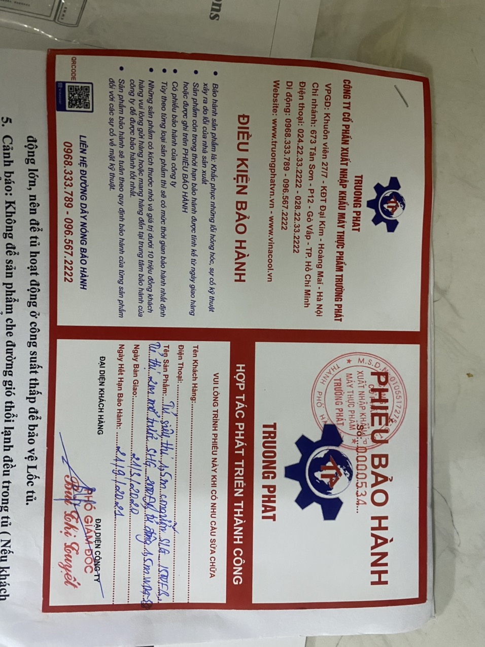 Tủ Trưng Bày Thực Phẩm Siêu Thị Vinacool SGL-1500FB - NEW 98%